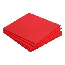 Pack of 6 EVA Foam Sheets Red 9.8 Inch x 9.8 Inch 5mm Thick Crafts Foam Sheets