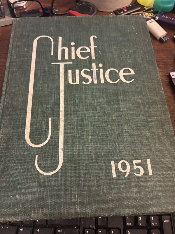 1951 MARSHALL UNIVERSITY CHIEF JUSTICE YEARBOOK HUNTINGTON WV