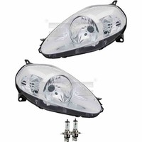 Scheinwerfer Set Links & Rechts H4 FüR Fiat Grande Punto 199_ 199 Inkl. Lampen