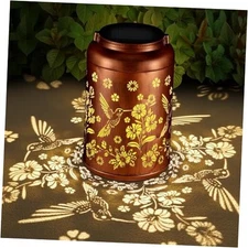 Solar Lanterns Outdoor, Waterproof Hanging Metal Solar Lanterns LED Hummingbird