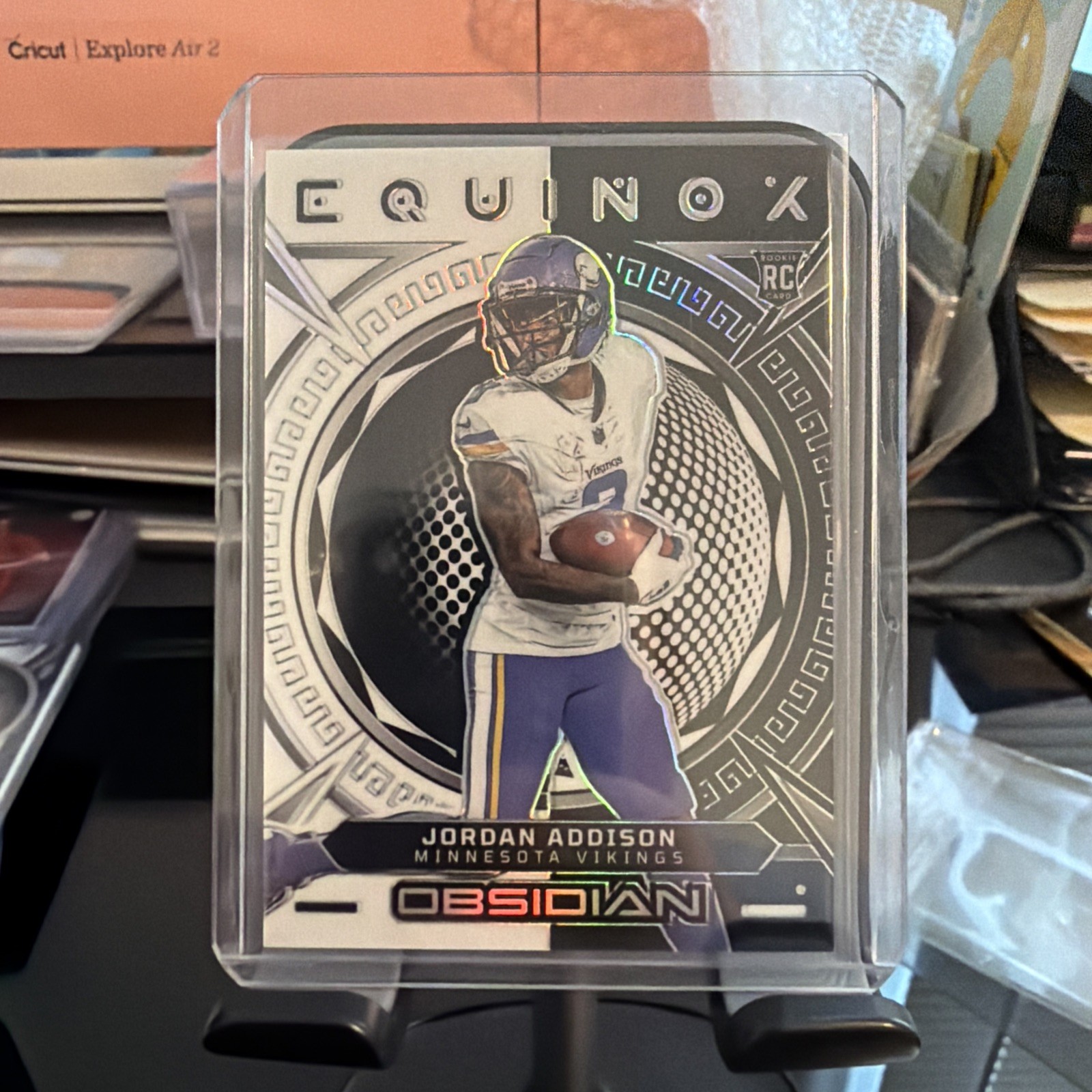2023 Panini Obsidian #17 Jordan Addison Equinox #/135