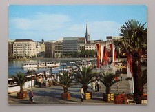 Postkarte - Hamburg, Alsterschiff-Anleger am ...