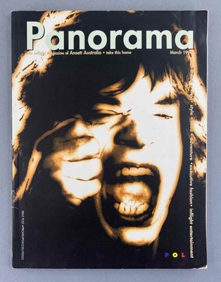 Ansett Australia Panorama Inflight Magazine März 1995 Rolling Stones Mick Jagger