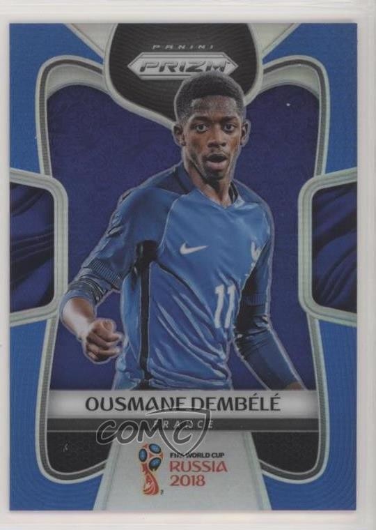 2018 Panini Prizm World Cup Blue Prizm 104/199 Ousmane Dembele #85 0m3s