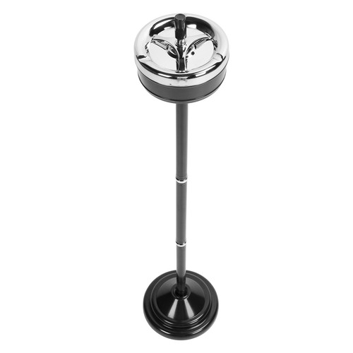 Black Floor Ashtray Self Cleaning Detachable Adjustable Height Standing  - Bild 17 von 24