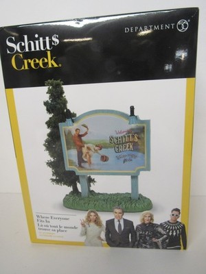 Dept 56 Schitt's Creek Where Everyone Fits In 6013685 LED Lights New MIB 