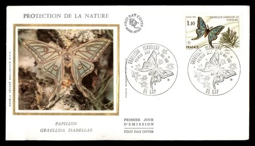 Mayfairstamps France FDC 1980 Butterfly and Plant First Day Cover aaw_54785
