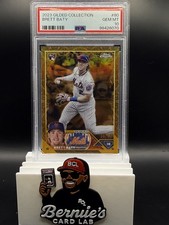 2023 Topps Gilded Collection Brett Baty Rookie Card /99 PSA 10 Mets