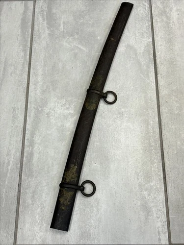 Civil War Confederate British Cavalry Scabbard Only Damaged!