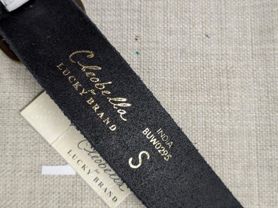 LUCKY BRAND x CLEOBELLA leather belt S black STUDDED  display picture 3