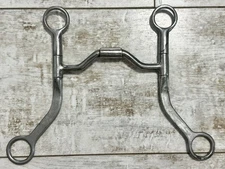 5” Metalab Partrade Low Port Barrel Roller Training Snaffle Horse Bit Level 2