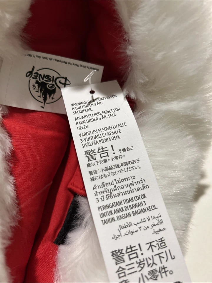 Disney Parks Mickey Mouse Ears Quilted Santa Hat Christmas Holiday OS NEW - Image 3 of 4