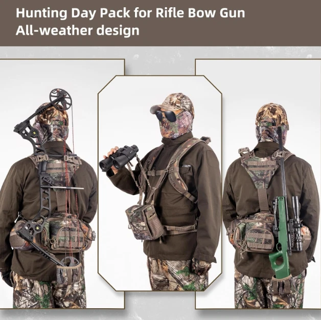 Nueva riñonera de caza con arnés - paquete de cintura con soporte para hombros Foto 2 de 4