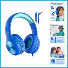 Comfortable Wired Headphones for Kids - Hearing Protection, Ideal for Travel