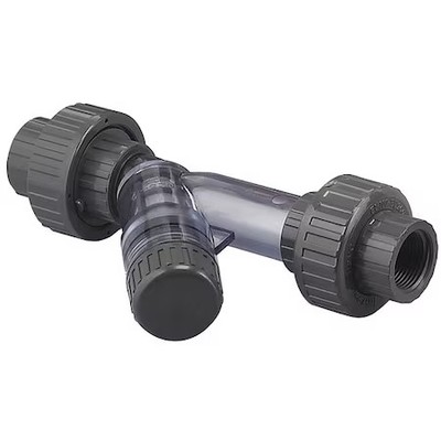 BASIKS YS53-300EPT-PV Y Strainer, PVC, 3'', EPDM, Threaded,  3'' Pipe,  Threaded,