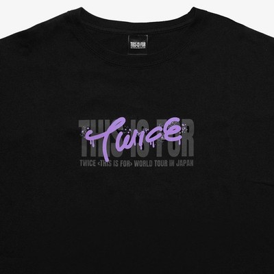TWICE Tシャツ SANA Ｌサイズ THIS IS FOR ツアー TWICE SANA T-SHIRT BLACK [ L Size ] THIS IS FOR WORLD TOUR IN