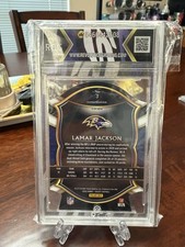2020 PANINI SELECT 3 LAMAR JACKSON ZEBRA DIE-CUT PRIZM  RCG 9.5 GEM MINT RAVENS