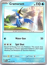 Cramorant Twilight Masquerade 058/167 Uncommon Pokemon Near Mint Pokemon Card