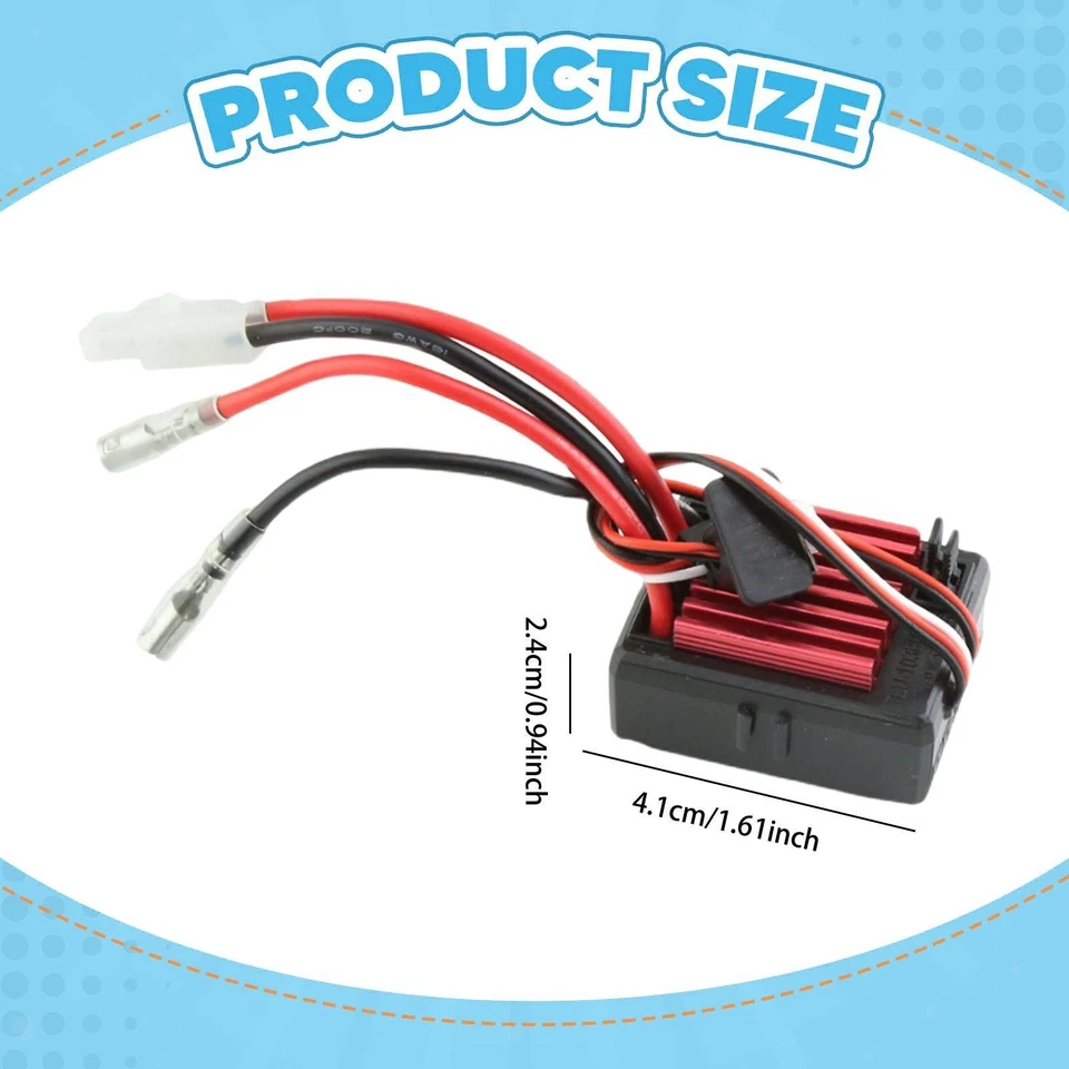 60A 80A Brushed ESC Supply Brushed Motor Spare Part for 1:10 Car Hobby Model - Image 4 of 4