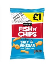 Burton's Fish 'n' Chips Salt & Vinegar- 10 x 125g