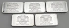 (LOT OF 5) Geiger .999 Fine Silver Fractional 20g Bar Schloss Guldengossa