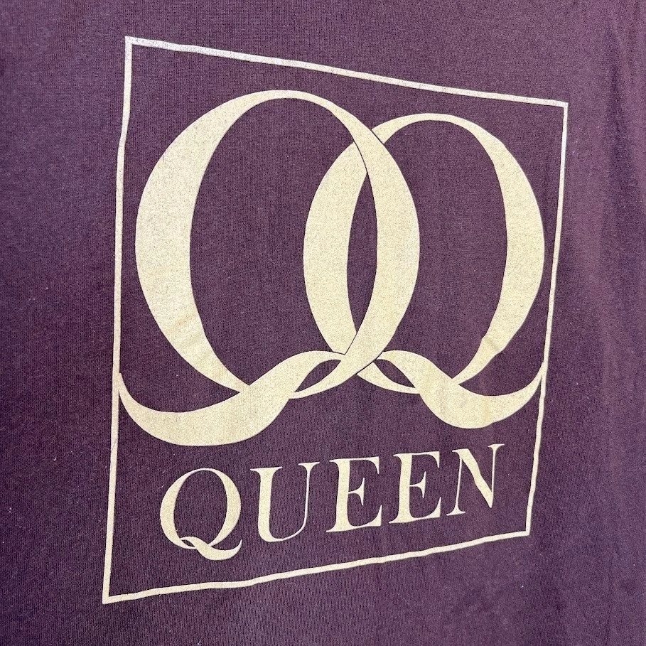 Camiseta Bravado Queen Oro Logo Gráfico Marrón Banda Rock Camiseta Para Hombre XL Foto 4 de 4