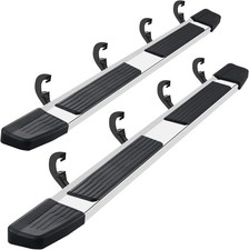 19-25 Chevy Silverado GMC Sierra 1500 2500 3500 Crew Cab 6" Running Boards Flat