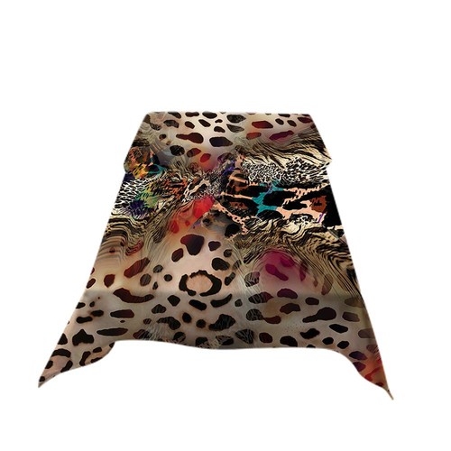 Leopard Print Table Cloths Rectangle African Animal Cheetah Wildlife Spotted ... - Picture 2 of 4