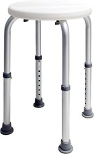 Bath Shower Stool Seat Chair Non-Slip Adjustable Round Disability Medical Aid