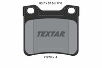 Bremsbelagsatz FÜR Peugeot 406 (8B), Peugeot 406 Break (8E/F) - Textar 2127803