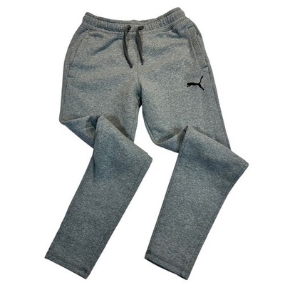 Puma Mens Fleece Jogger Sweatpants Gray Heather 581125-02 Small