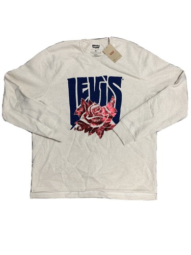 NWT Levi's Graphic Crewneck Reflective 