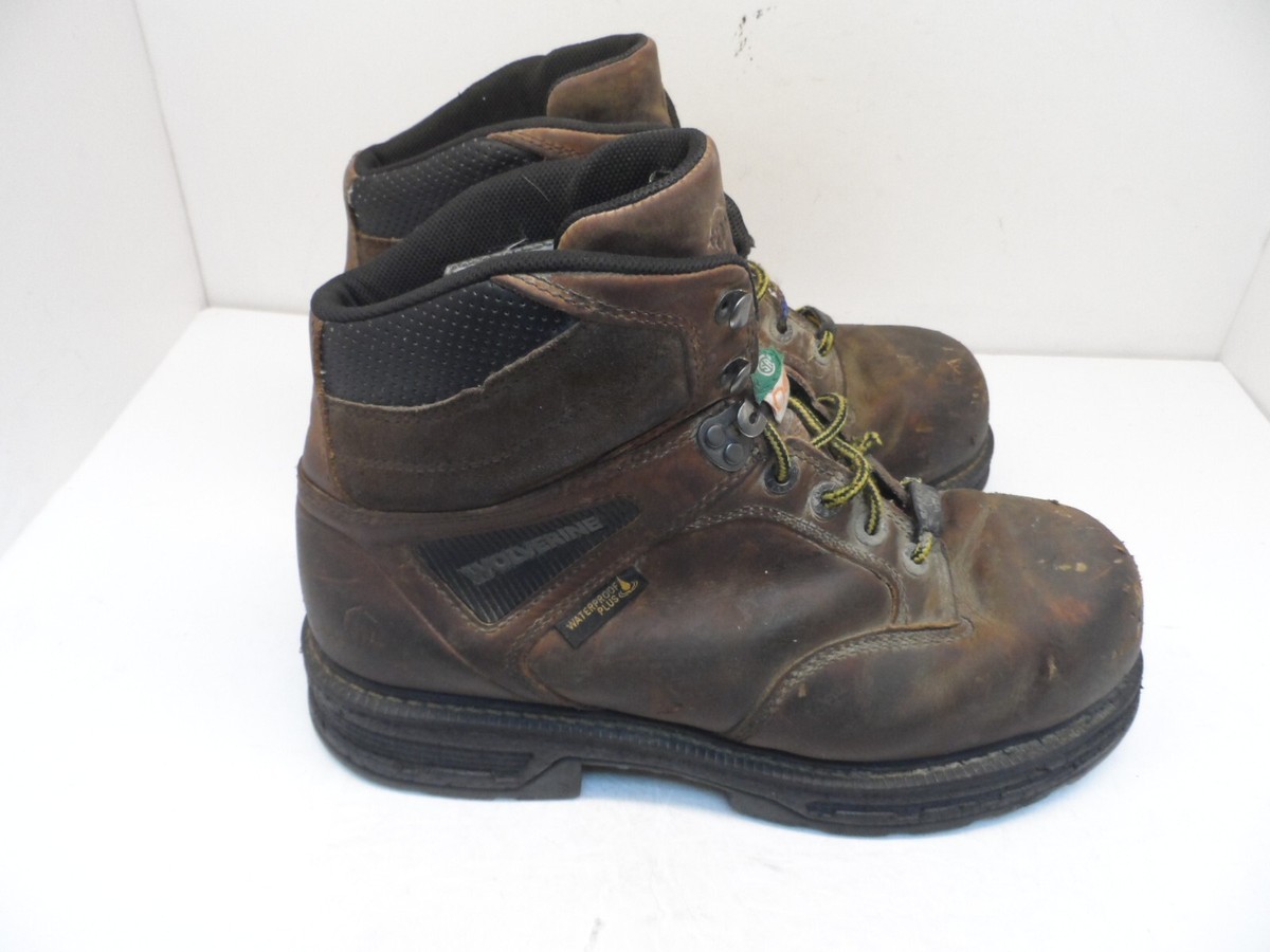 Wolverine Ultraspring Steel Toe Work Boots Brown Leather Size 7M Amazon.com: Wolverine Men main image 3