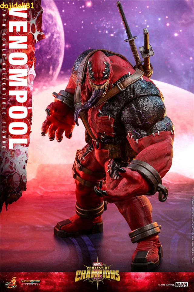 Figura de acción Venompool 1/6 Concurso de Campeones Marvel Hot Toys VGM35 Coleccionar Foto 3 de 4