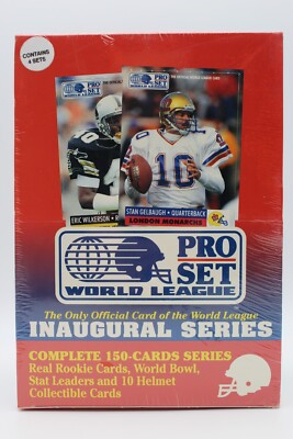 1990 Pro Set World League Inaugural Series - Sammelkarten Display Box OVP NFL