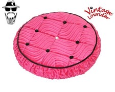VINTAGE LOWRIDER 16" 8 BUTTON SPARE TIRE PINK COVER CRUISER CHOPPER BICYCLES.