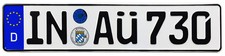 Audi Ingolstadt Rear German License Plate A By Z Plates With Unique Number New Audi Ingolstadt Rear German License Plate A By Z Plates With Unique Number New