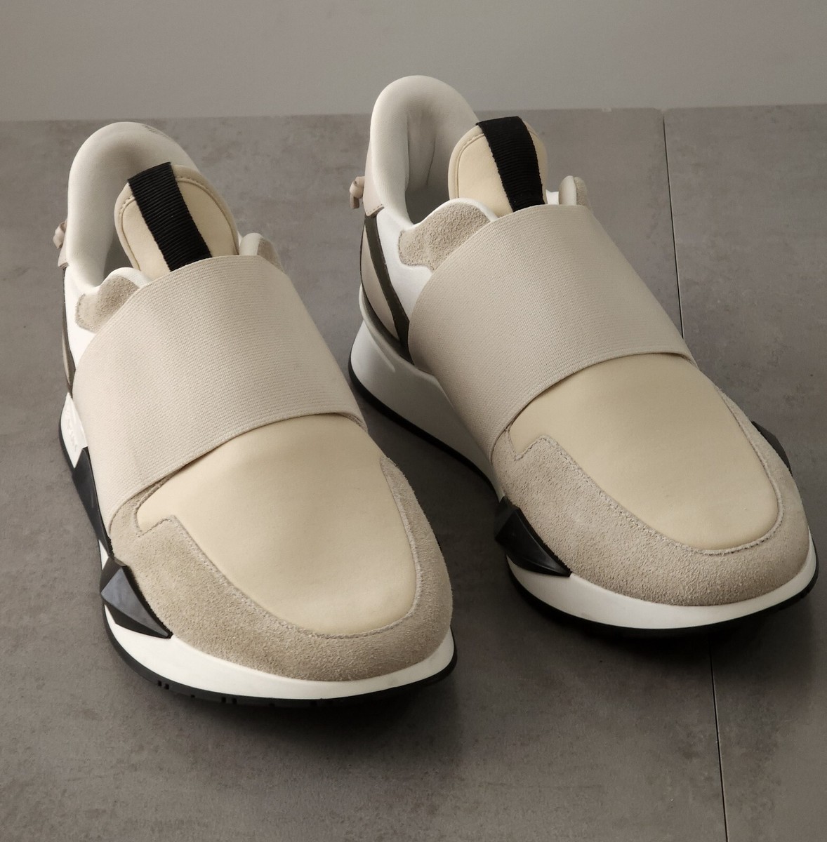 GIVENCHY WOMEN'S SLIP IN ELASTIC SUEDE RUBBER SNEAKERS/RUNNERS NR  MINT