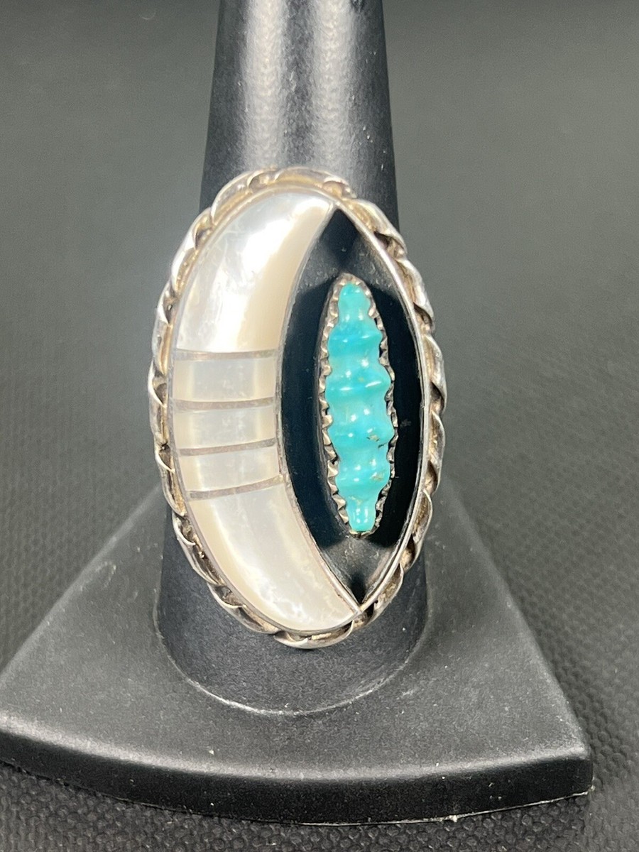 ZUNI old pawn ビンテージ ターコイズ 蛇 925 シルバーリング ZUNI old pawn ビンテージ ターコイズ 蛇 925 シルバーリング