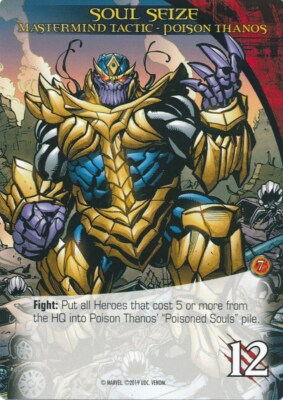 POISON THANOS Upper Deck Marvel Legendary VENOM Mastermind Tactic SOUL SEIZE