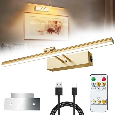 Foleto Picture Lights for Wall,Battery Operated Wall Lights,Gallery Light with r