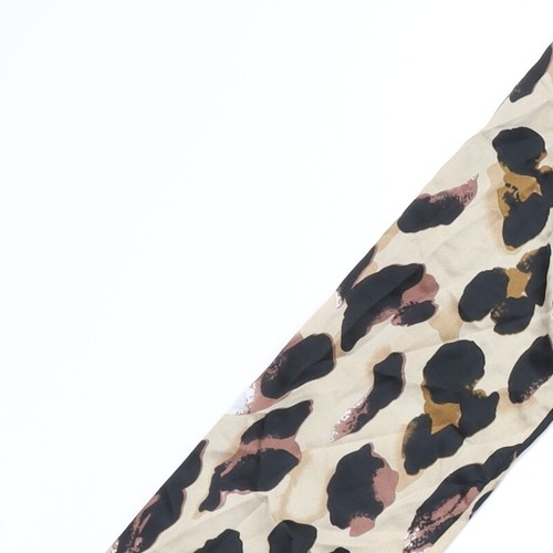 In the Style Womens Beige Animal Print Polyester Bodysuit One-Piece Size 10 Snap - Picture 7 of 10
