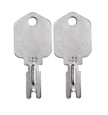 2 Forklift Ignition Keys For Gradall Gehl Hyster Komatsu Yale JLG Daewoo Hitachi