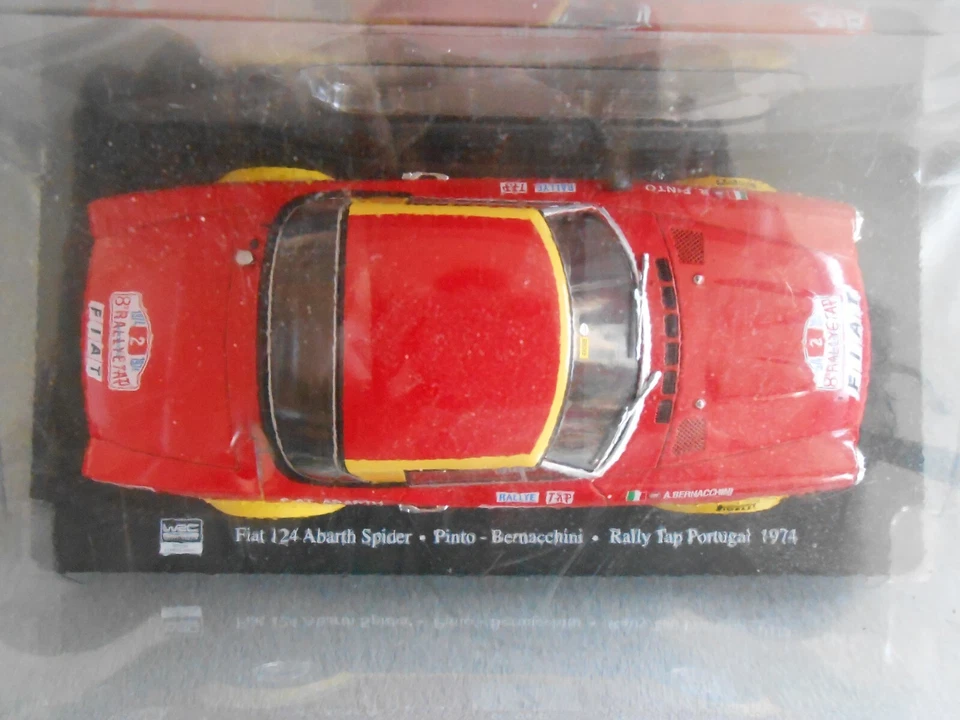 Fiat 124 Abarth Spider Pinto Rally Tap Portugal 1974 1/24 Hachette WRC - Photo 2/2