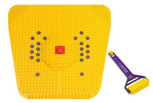 Acupressure Mat Super Leg Pain Yoga foot mat Massager Reflexology Magnetic Mat - Picture 2 of 4