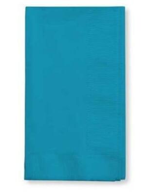 Turquoise Dinner Paper Napkins 50 Per Pack Tableware Decorations Party Supplies