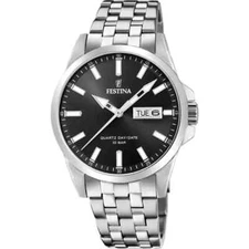 Festina Classic F203574 Mens 41mm Stainless Steel Black Analog Dial Quartz