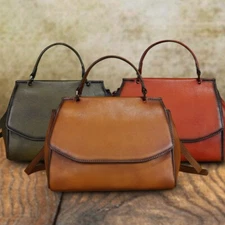 Genuine Leather Purses and Handbags Women Vintage Sholder Bag Crossbody Bag