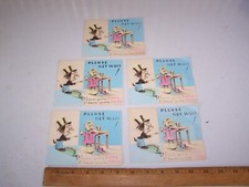 5 Vintage Unused GET WELL Greeting Cards - Duck & Dog - Made in USA
