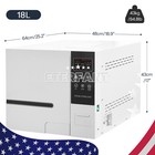 Dental 18L Class B Autoclave Vacuum Steam Sterilizer Sterilization+Printer US — photo 5